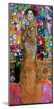Dame Mit Faecher (Maria Munk) Lady with Fan, 1917/18-Gustav Klimt-Mounted Giclee Print