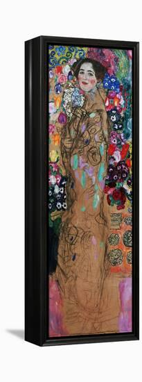 Dame Mit Faecher (Maria Munk) Lady with Fan, 1917/18-Gustav Klimt-Framed Premier Image Canvas