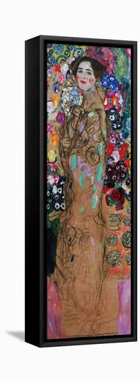 Dame Mit Faecher (Maria Munk) Lady with Fan, 1917/18-Gustav Klimt-Framed Premier Image Canvas