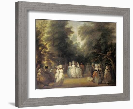 Damen Bei Der Promenade Im St.James's Park London-George Frost-Framed Giclee Print