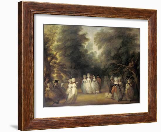 Damen Bei Der Promenade Im St.James's Park London-George Frost-Framed Giclee Print