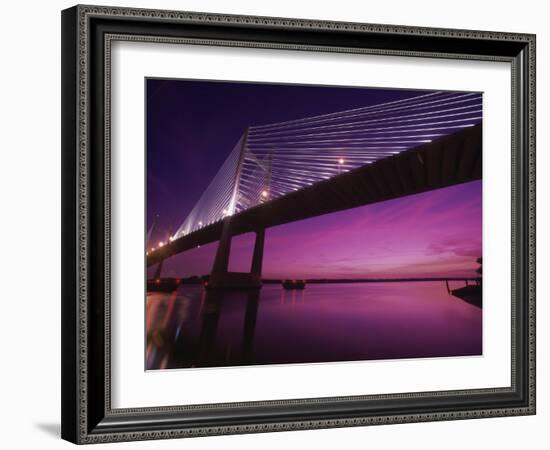 Dames Point Bridge, Jacksonville, Florida, USA-null-Framed Photographic Print