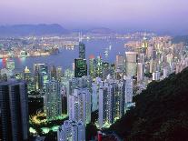 Hong Kong At Dawn-Damien Lovegrove-Premier Image Canvas