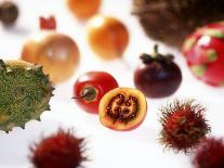 Various Exotic Fruits on a Sheet of Glass-Damir Begovic-Framed Photographic Print