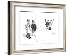 "Damn. Our other selves." - New Yorker Cartoon-James Mulligan-Framed Premium Giclee Print