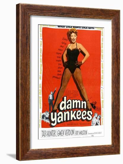 Damn Yankees, Ray Walston, Gwen Verdon, Tab Hunter, 1958-null-Framed Art Print