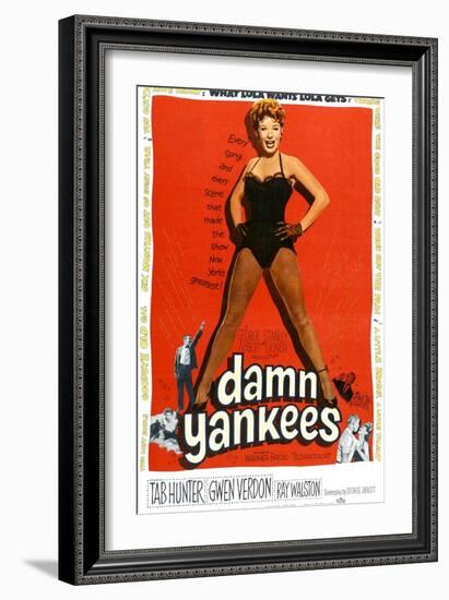 Damn Yankees, Ray Walston, Gwen Verdon, Tab Hunter, 1958-null-Framed Art Print