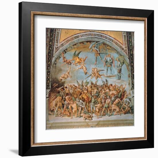 Damned Souls in Hell-Luca Signorelli-Framed Art Print