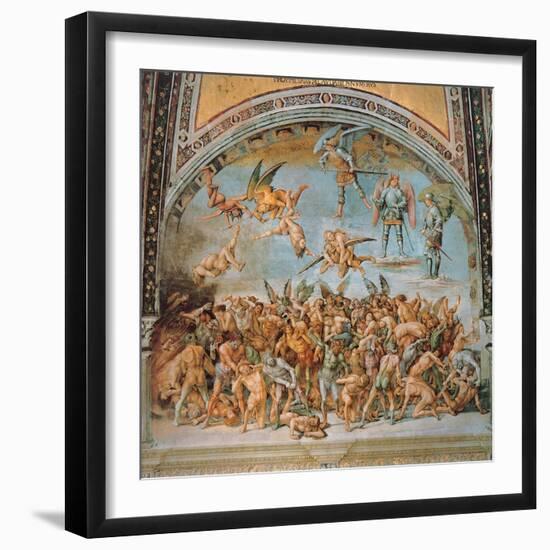 Damned Souls in Hell-Luca Signorelli-Framed Art Print