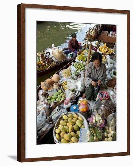 Damnoen Saduak Floating Market, Bangkok, Thailand, Southeast Asia, Asia-Michael Snell-Framed Photographic Print