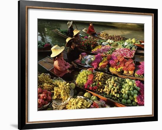 Damnoen Saduak Floating Market, Bangkok, Thailand-Gavin Hellier-Framed Photographic Print