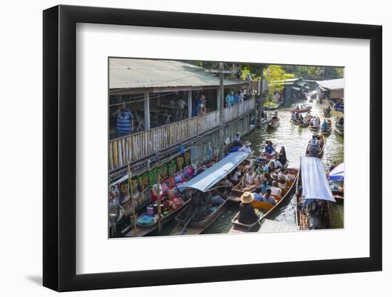 Damnoen Saduak Floating Markets, Bangkok, Thailand, Southeast Asia, Asia-Frank Fell-Framed Photographic Print