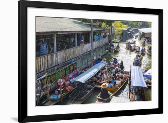 Damnoen Saduak Floating Markets, Bangkok, Thailand, Southeast Asia, Asia-Frank Fell-Framed Photographic Print