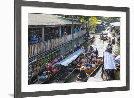 Damnoen Saduak Floating Markets, Bangkok, Thailand, Southeast Asia, Asia-Frank Fell-Framed Photographic Print