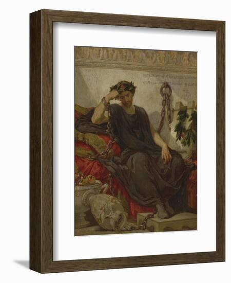 Damocles, 1867-Thomas Couture-Framed Giclee Print