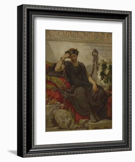 Damocles, 1867-Thomas Couture-Framed Giclee Print