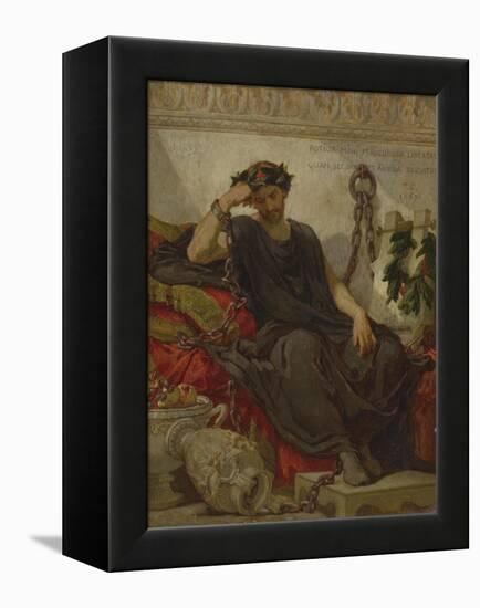 Damocles, 1867-Thomas Couture-Framed Premier Image Canvas