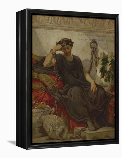 Damocles, 1867-Thomas Couture-Framed Premier Image Canvas