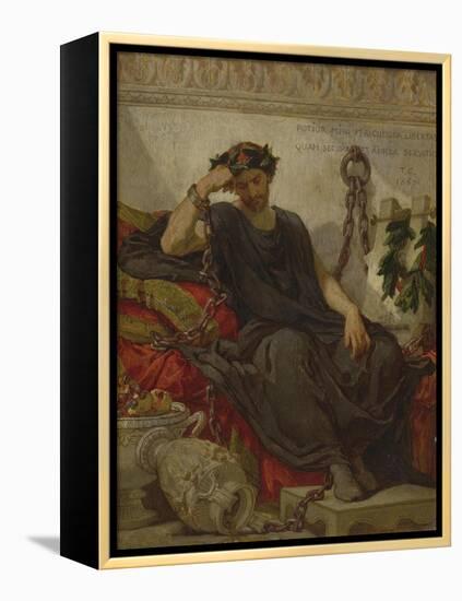 Damocles, 1867-Thomas Couture-Framed Premier Image Canvas