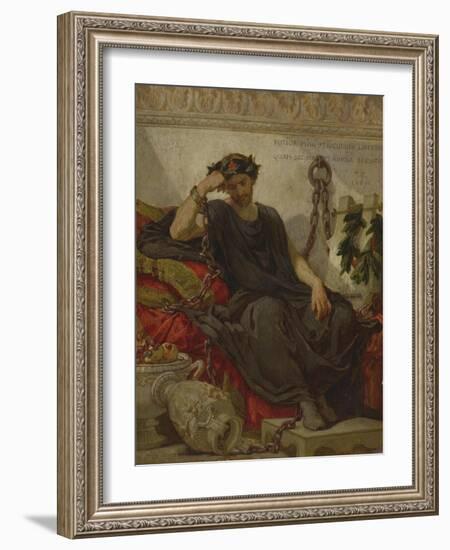 Damocles, 1867-Thomas Couture-Framed Giclee Print