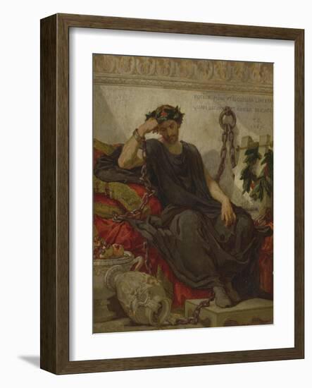 Damocles, 1867-Thomas Couture-Framed Giclee Print