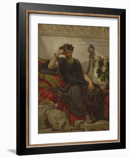 Damocles, 1867-Thomas Couture-Framed Giclee Print