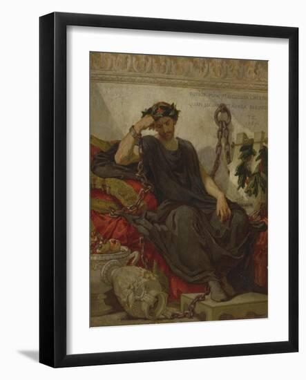 Damocles, 1867-Thomas Couture-Framed Giclee Print