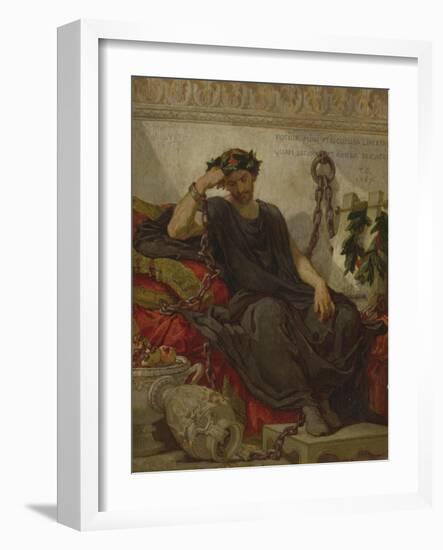 Damocles, 1867-Thomas Couture-Framed Giclee Print