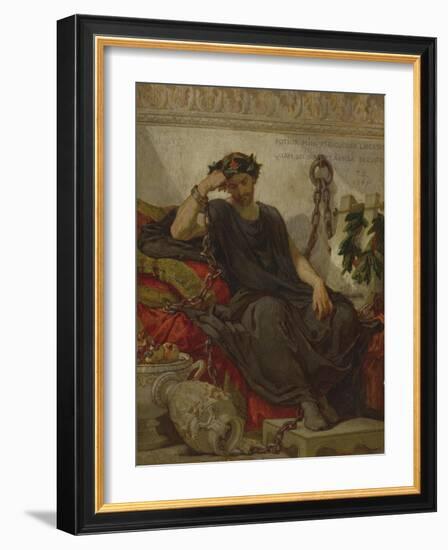 Damocles, 1867-Thomas Couture-Framed Giclee Print