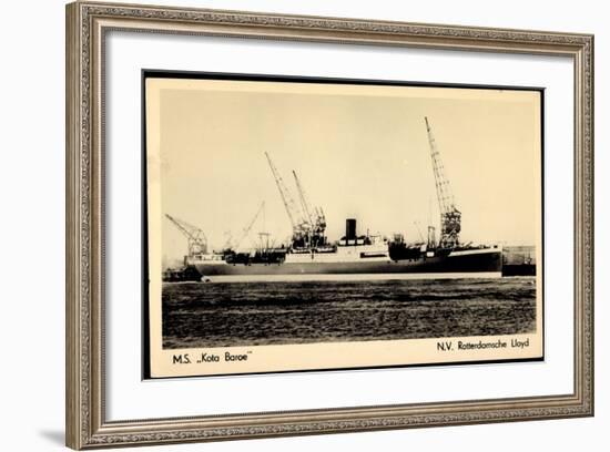 Dampfer M.S. Kota Baroe, Rotterdamsche Lloyd-null-Framed Giclee Print