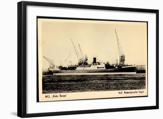 Dampfer M.S. Kota Baroe, Rotterdamsche Lloyd-null-Framed Giclee Print