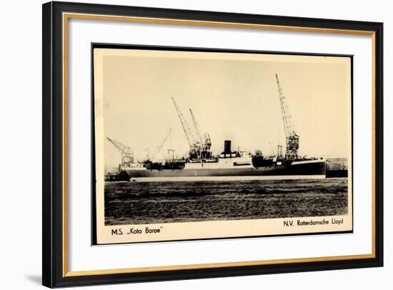 Dampfer M.S. Kota Baroe, Rotterdamsche Lloyd-null-Framed Giclee Print