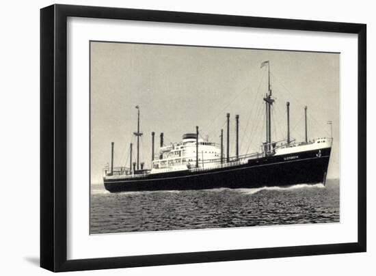 Dampfer M.S. Sloterdyk, Holland America Line-null-Framed Giclee Print