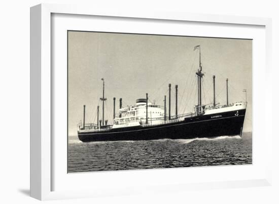 Dampfer M.S. Sloterdyk, Holland America Line-null-Framed Giclee Print