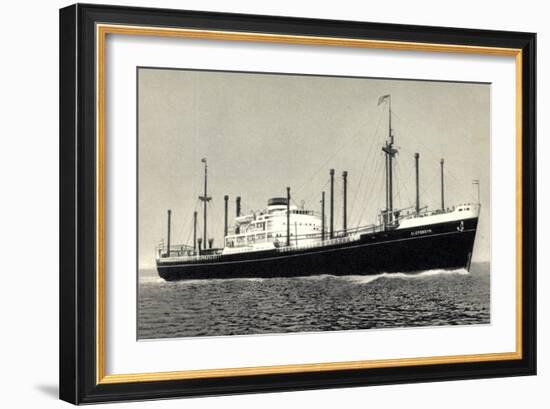 Dampfer M.S. Sloterdyk, Holland America Line-null-Framed Giclee Print