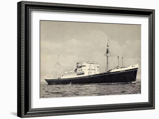 Dampfer M.V. Dongedyk Holland America Line-null-Framed Giclee Print