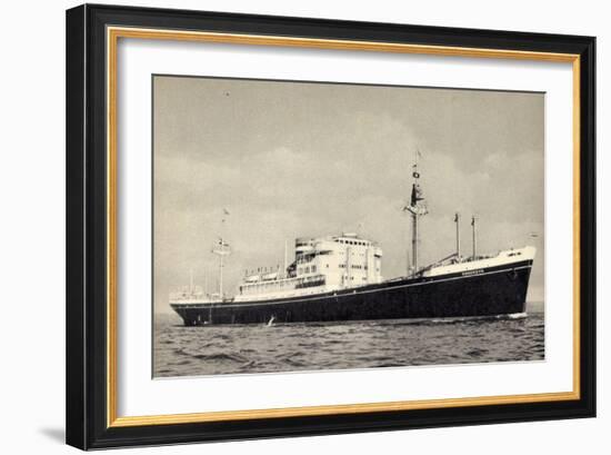 Dampfer M.V. Dongedyk Holland America Line-null-Framed Giclee Print