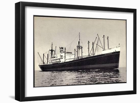 Dampfer S.S. Alblasserdyk, Holland America Line-null-Framed Giclee Print