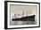 Dampfer S.S. Alblasserdyk, Holland America Line-null-Framed Giclee Print