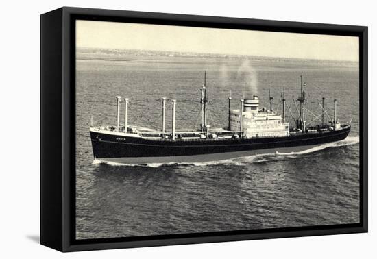 Dampfer S.S. Andyk, Holland America Line-null-Framed Premier Image Canvas