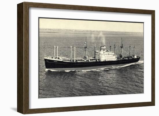 Dampfer S.S. Andyk, Holland America Line-null-Framed Giclee Print