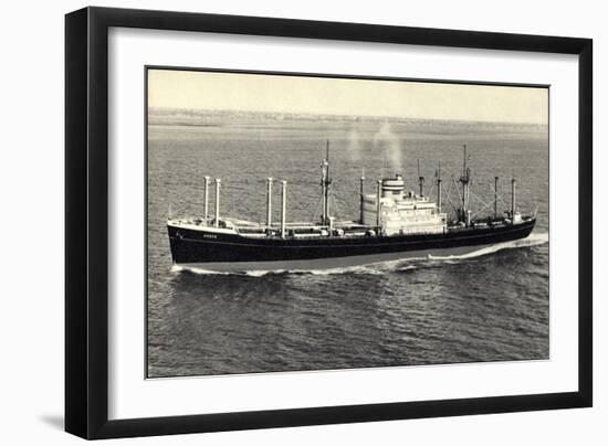 Dampfer S.S. Andyk, Holland America Line-null-Framed Giclee Print