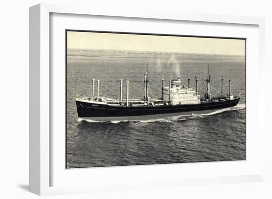 Dampfer S.S. Andyk, Holland America Line-null-Framed Giclee Print