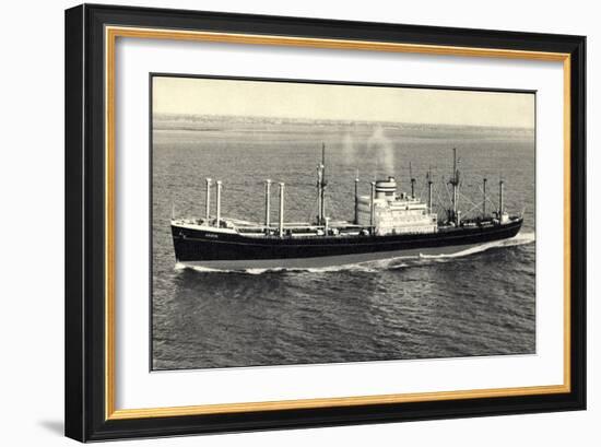 Dampfer S.S. Andyk, Holland America Line-null-Framed Giclee Print