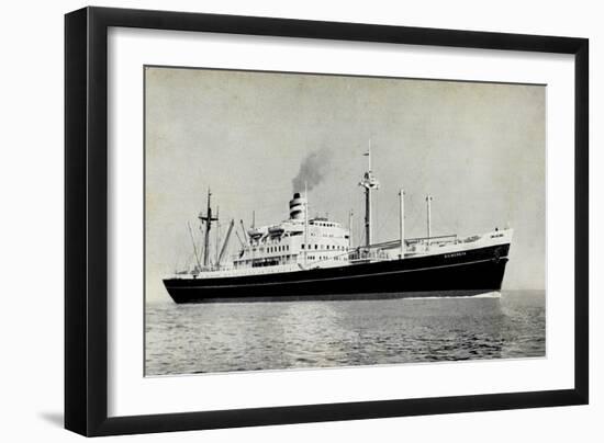 Dampfer S.S. Diemerdyk, Holland America Line-null-Framed Giclee Print