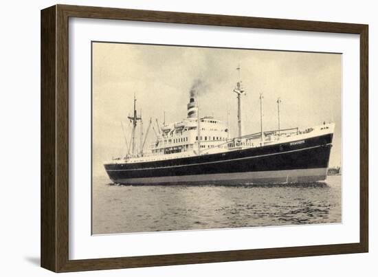 Dampfer S.S. Diemerdyk, Holland America Line-null-Framed Giclee Print