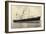 Dampfer S.S. Diemerdyk, Holland America Line-null-Framed Giclee Print