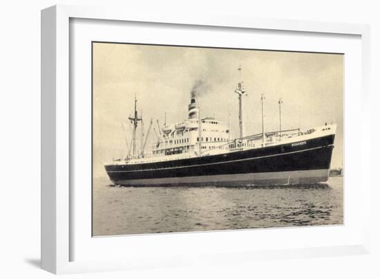 Dampfer S.S. Diemerdyk, Holland America Line-null-Framed Giclee Print