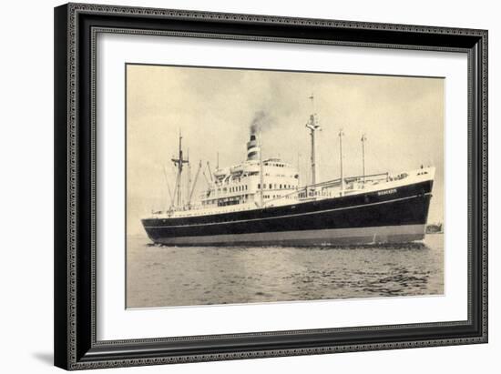 Dampfer S.S. Diemerdyk, Holland America Line-null-Framed Giclee Print