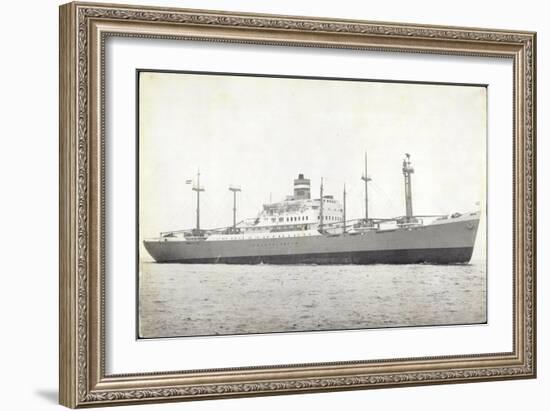 Dampfer S.S. Dinteldyk, Holland America Line-null-Framed Giclee Print